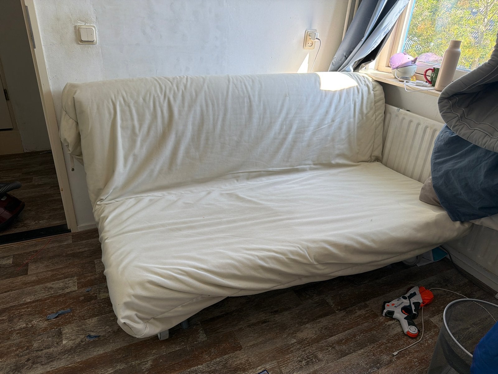 IKEA PS slaapbank 160x205 cm (met topper), Ophalen, Gebruikt, Overige typen, Tweepersoons