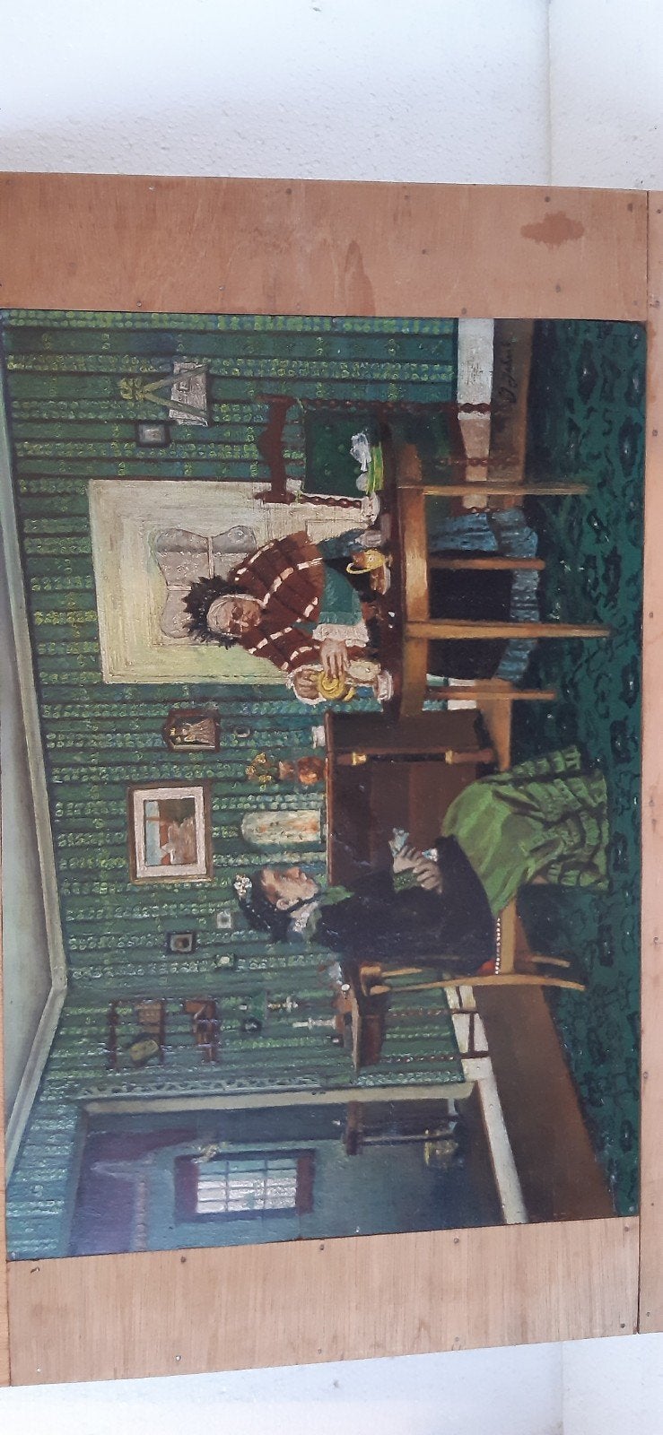 Kopje thee., Antiek en Kunst, Kunst | Schilderijen | Klassiek, Ophalen of Verzenden
