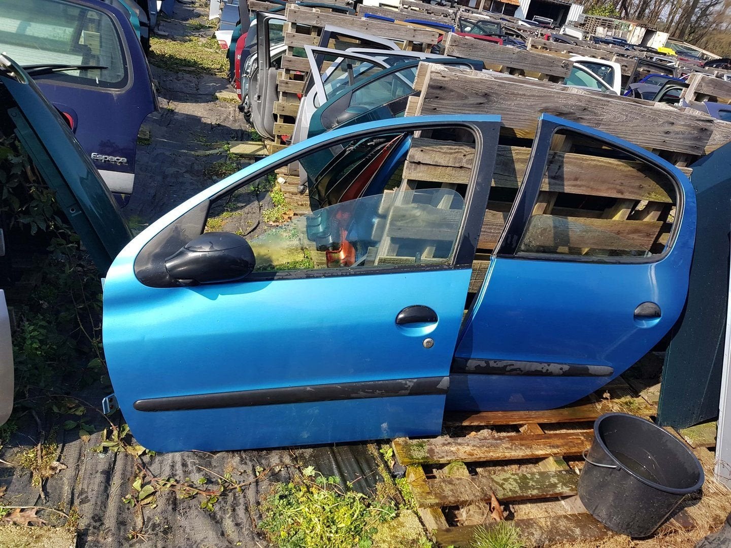 Peugeot 206 portieren links voor links achter bj 98 tot 2006, Gebruikt, -, Deur, -