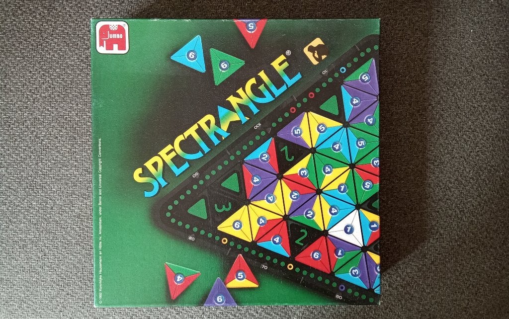 Spectrangle spel, Hobby en Vrije tijd, Drie of vier spelers, Ophalen of Verzenden, Zo goed als nieuw, Jumbo