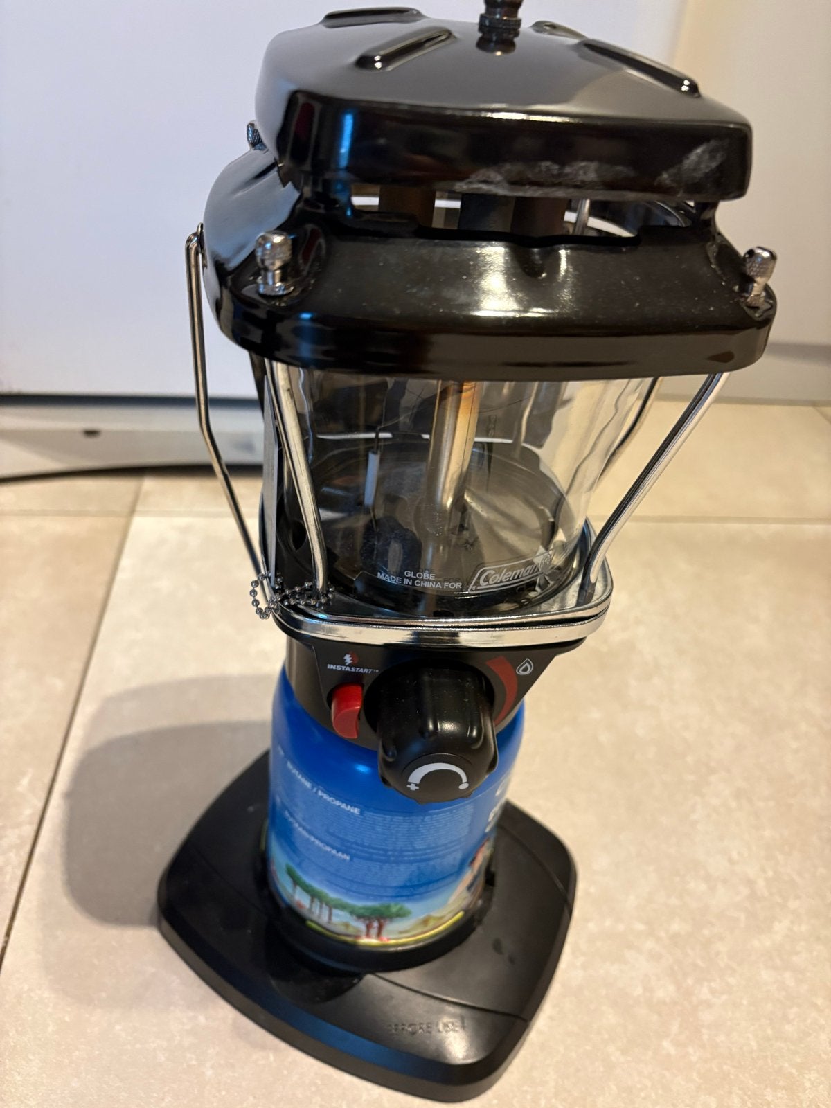 Coleman gaslamp met draagtas en gloeikousjes, Caravans en Kamperen, Kampeeraccessoires, Ophalen of Verzenden, Zo goed als nieuw