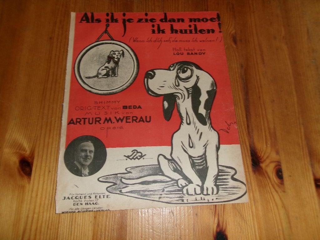 Als ik je zie dan moet ik huilen - a.m. Werau / lou bandy, Zang, Gebruikt, Ophalen of Verzenden, Artiest of Componist
