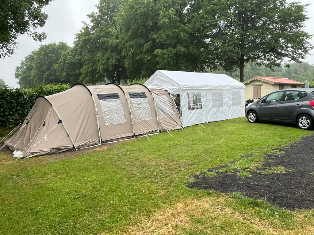 Redwood. tunneltent voor 6 personen - Ideaal voor kamperen, Caravans en Kamperen, Ophalen of Verzenden, Zo goed als nieuw, Tot en met 4