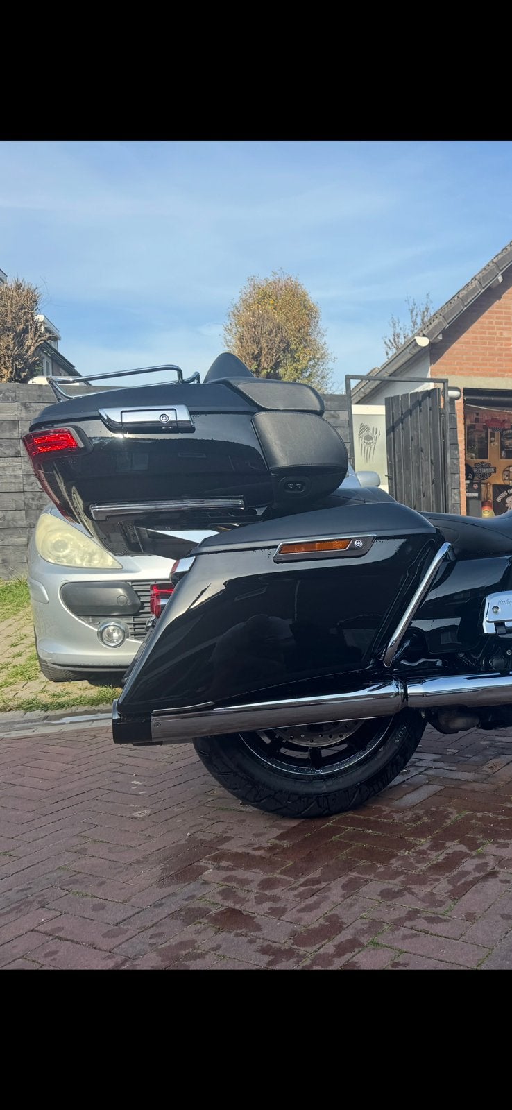 Originele CVO Harley Davidson m8 Touring dempers / uitlaat, Ophalen, Gebruikt