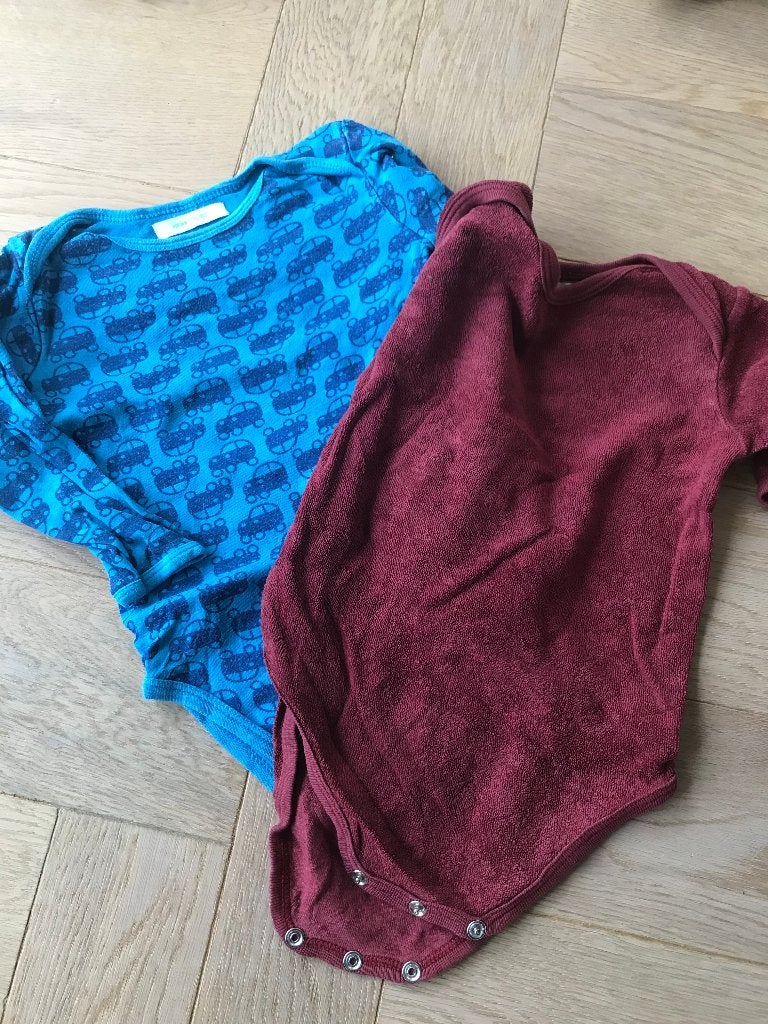 Twee rompertjes hema 74/80 lange mouw, Nacht- of Onderkleding, Gebruikt, Ophalen of Verzenden, Hema