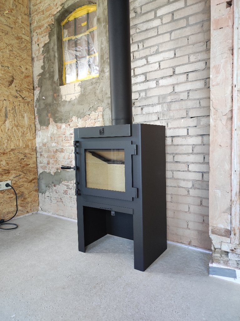 Dik Geurts Jannik Medium High Houtkachel 7kW 80% rendement, Ophalen of Verzenden, Gebruikt, Vrijstaande haard, Houthaard