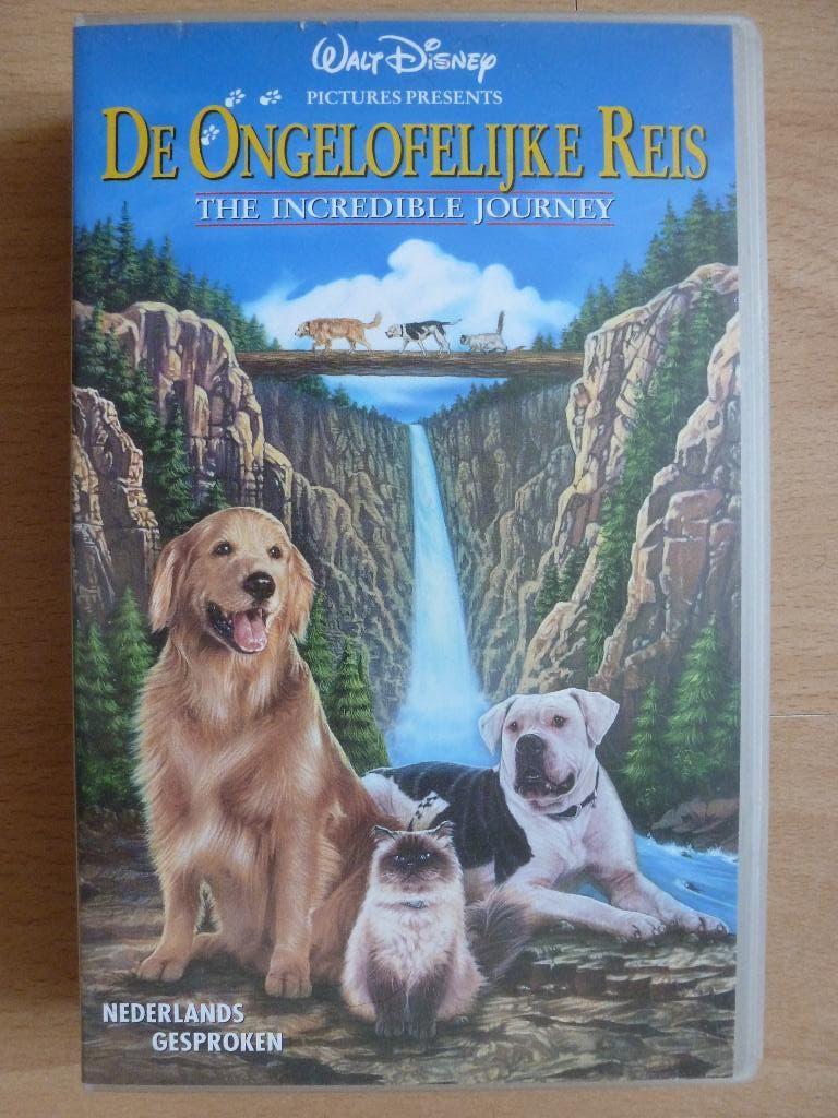 Videoband - De ongelofelijke reis Incredible journey Disney, Cd's en Dvd's, VHS | Kinderen en Jeugd, Alle leeftijden, Kinderprogramma's en -films