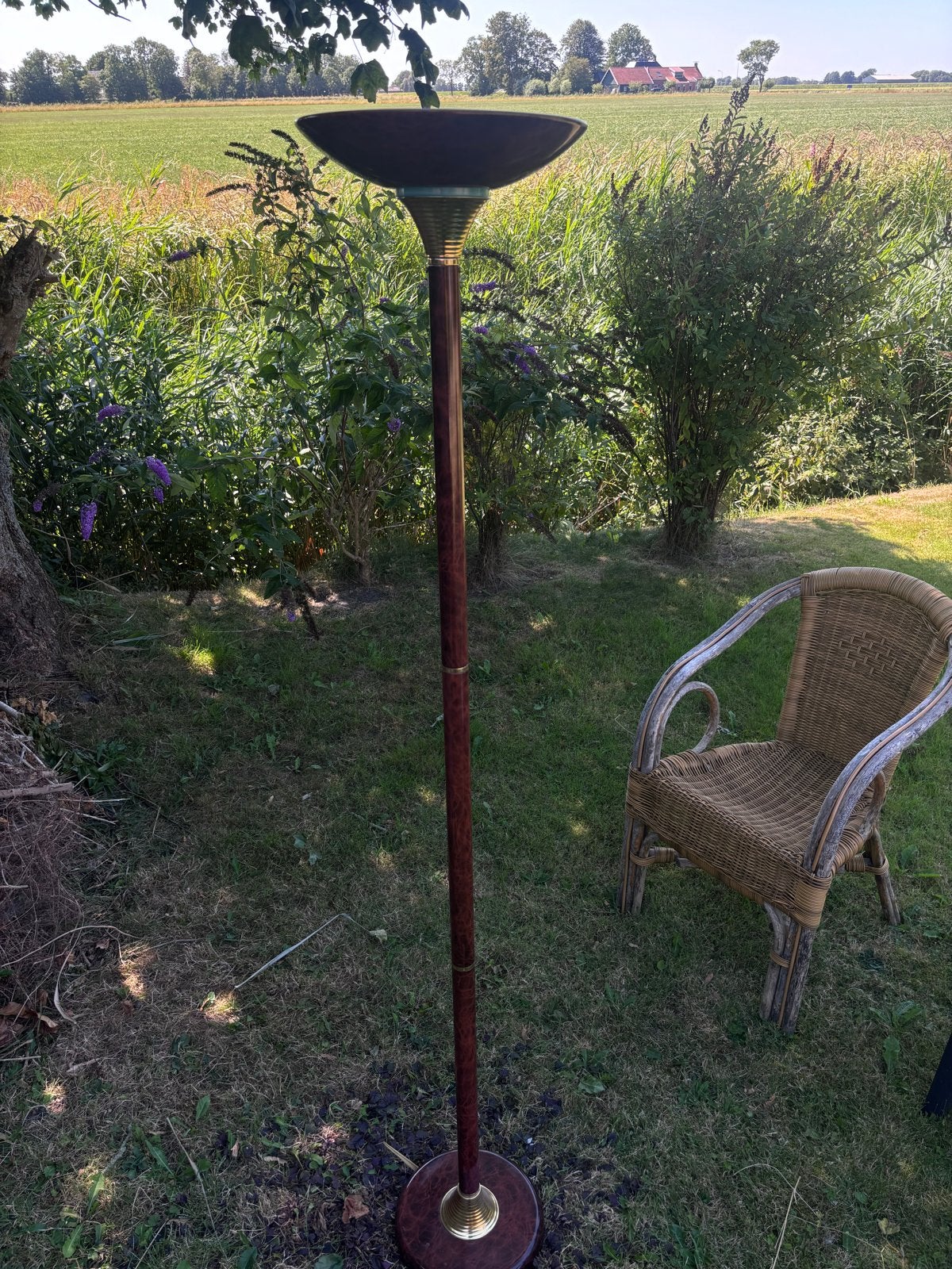 Herda Vloerlamp - Klassieke Uplighter, Ophalen, Gebruikt, Overige fittingen, Metaal