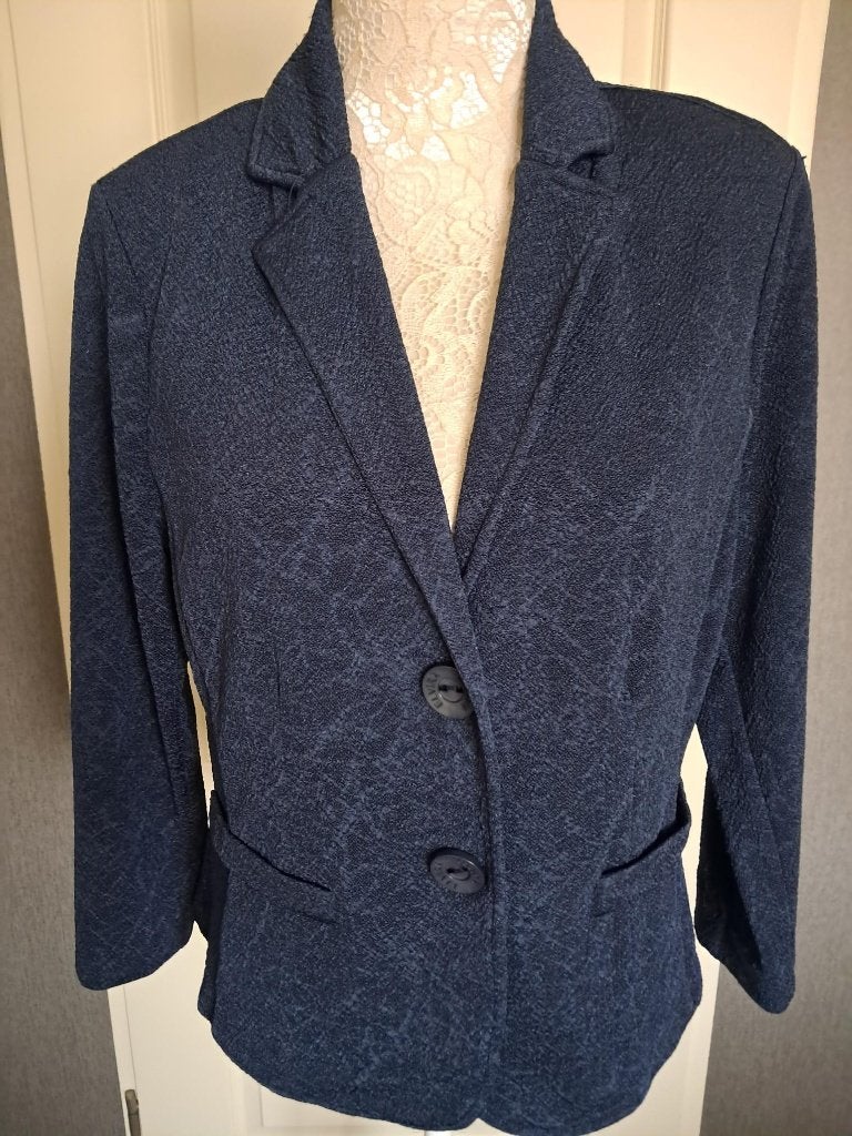 Jasje Elvira Maat : L Kleur : Blauw ( Stretch ), Blauw, Maat 42/44 (L), Ophalen of Verzenden, Zo goed als nieuw