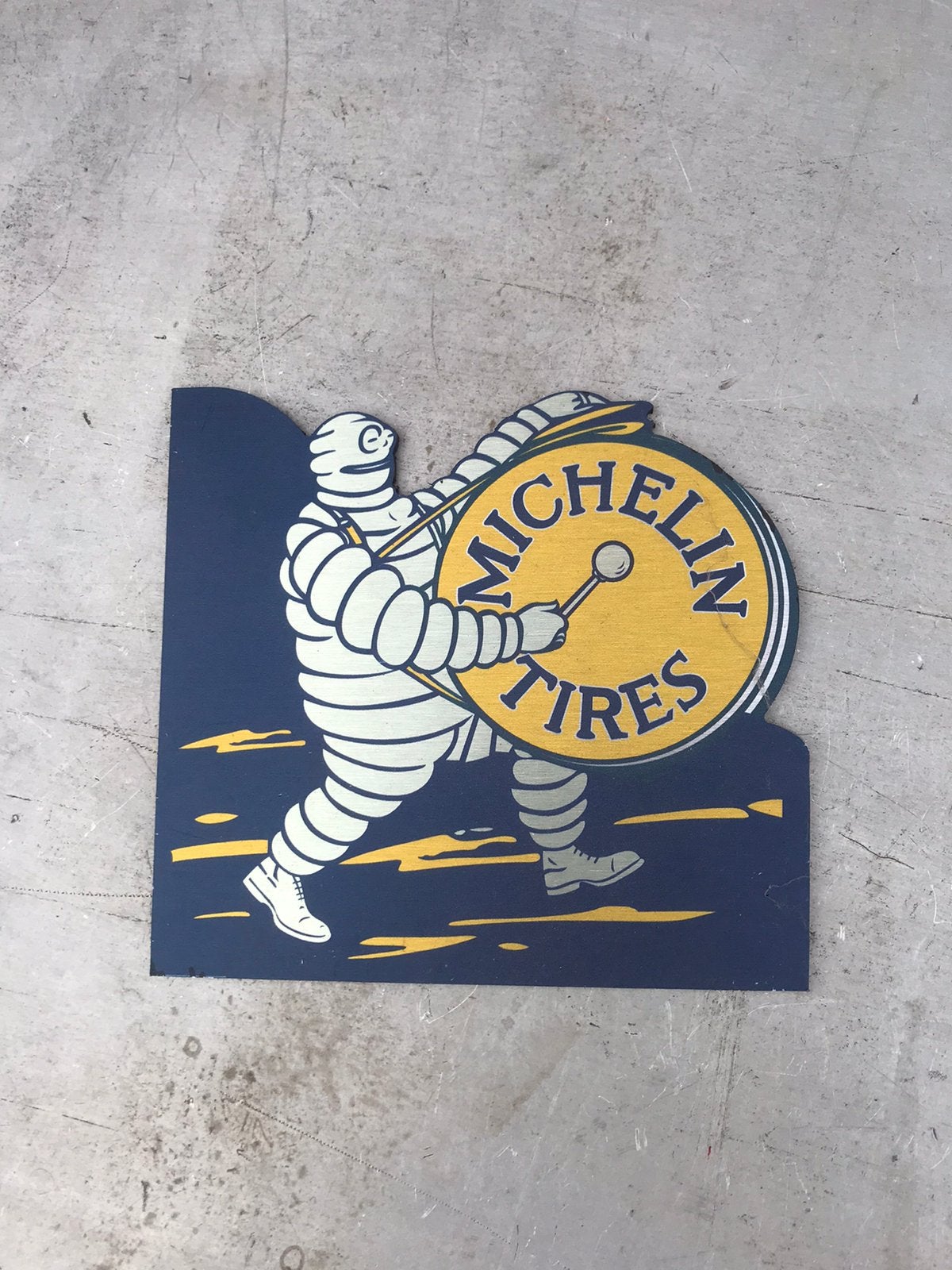 MICHELIN reclame bordje, Ophalen of Verzenden, Gebruikt, Reclamebord