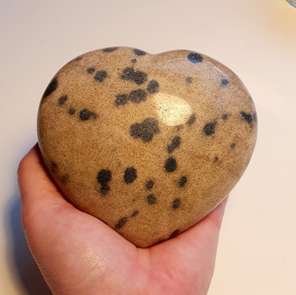 XL Apatiet Hart blauw in Clevelandiet, v slapeloosheid! 693g, Verzamelen, Ophalen of Verzenden, Mineraal