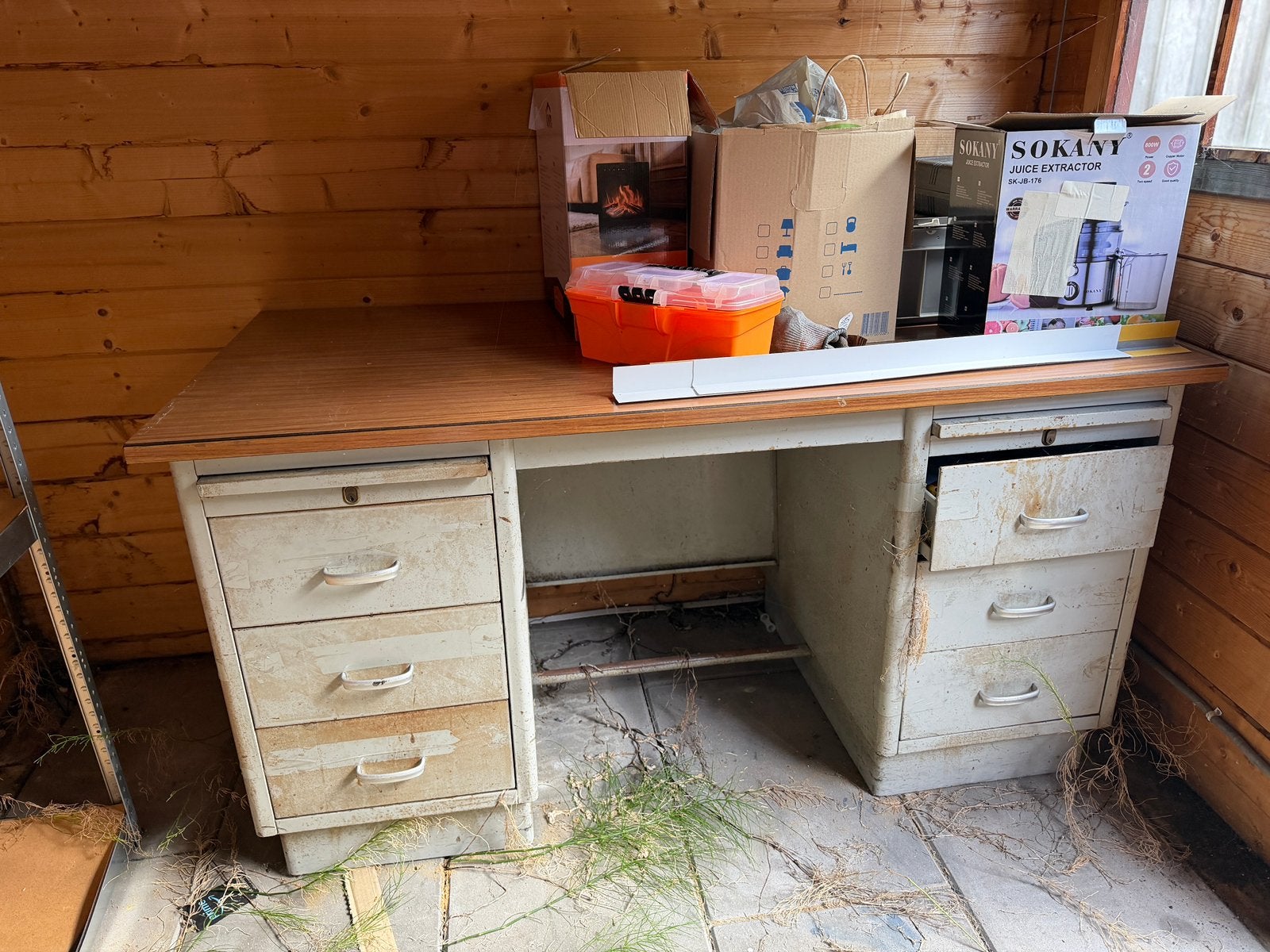 Werk bureau voor instrumebten van aluminium, Ophalen, Overige typen, Gebruikt, 150 cm