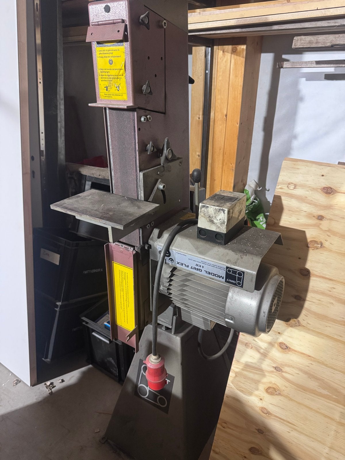 Grit Flex Bandschuurmachine 380V 4KW, Ophalen, Gebruikt, 1200 watt of meer, Bandschuurmachine