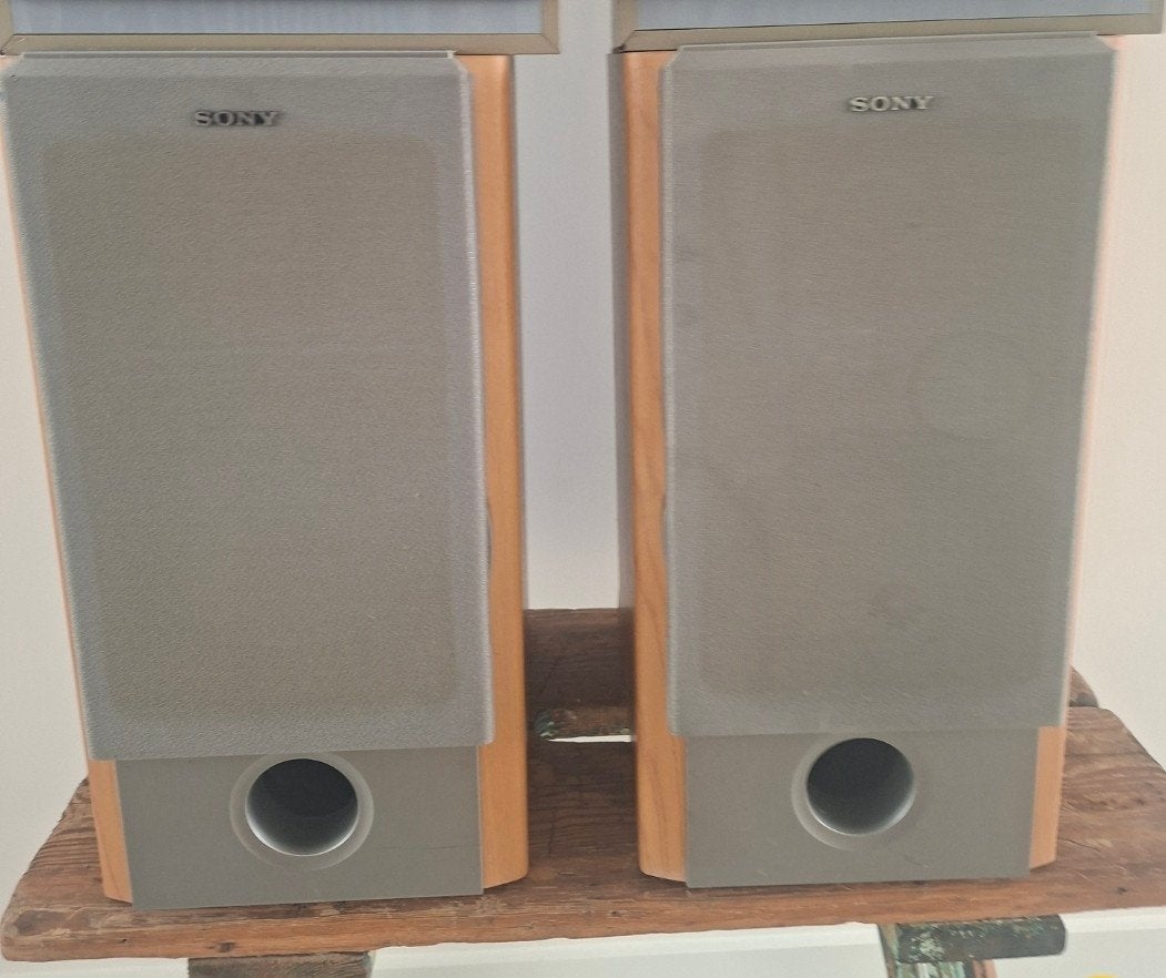 Sony SS-NX1 vintage speakerset – 2-weg / 6 Ohm, Stereo speakers, Gebruikt, Ophalen of Verzenden, Sony