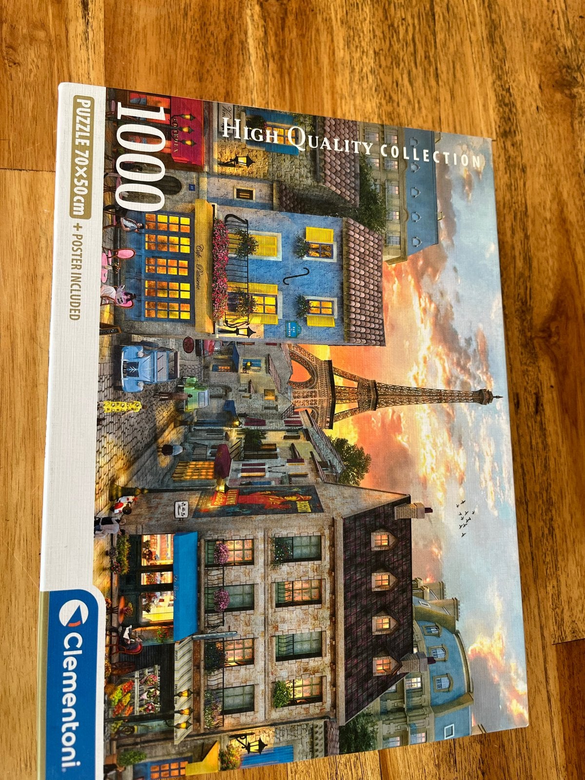 Clementoni Legpuzzel 1000 stukjes - Parijs & Tuin, Ophalen of Verzenden, 500 t/m 1500 stukjes, Zo goed als nieuw, Legpuzzel
