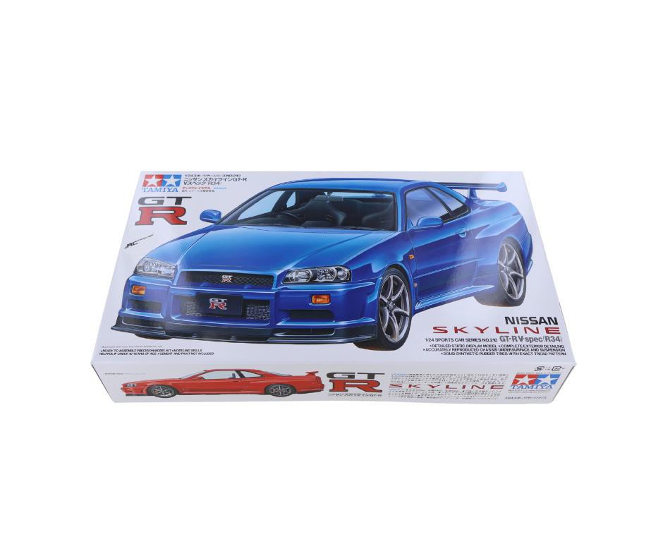 Tamiya 1:24 Nissan Skyline GT-R R34 V-Spec T24210, Auto, Groter dan 1:32, Nieuw, Ophalen of Verzenden