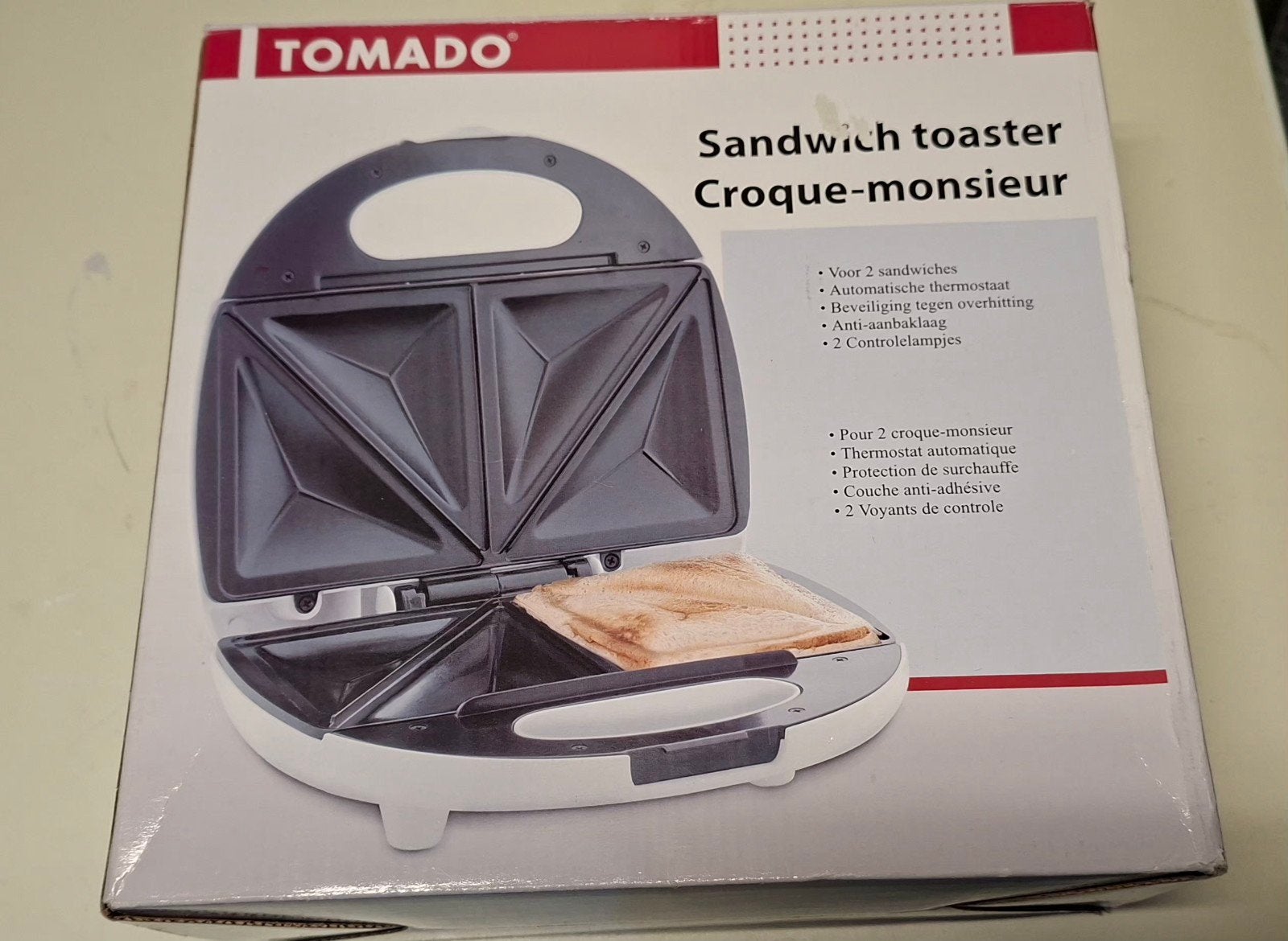 Tomado Tosti-ijzer / Sandwich Toaster - Nieuw in doos, Ophalen, Nieuw