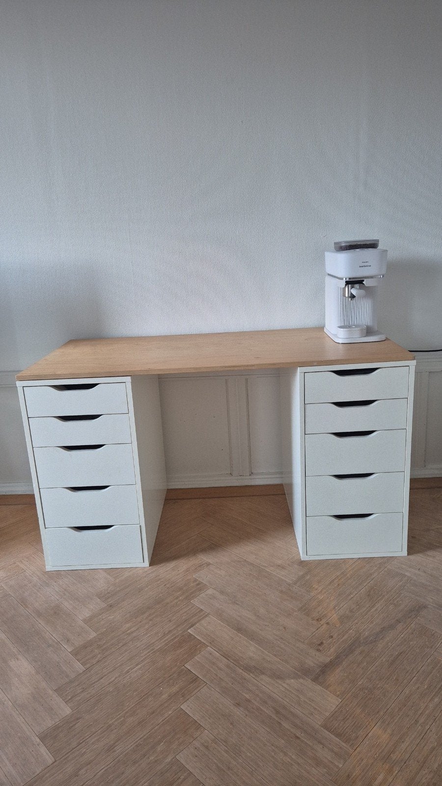 IKEA Bureau met lades - Gebruikt, zelf ophalen, Ophalen, Met lades, Gebruikt, IKEA