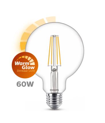Philips LED Globe Dimmable (6 stuks), Led-lamp, Gebruikt, Minder dan 30 watt, E27 (groot)