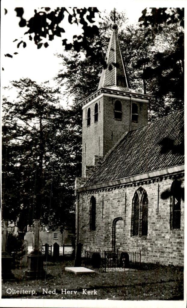 Olterterp - Ned. Herv. Kerk - Toren, Ophalen of Verzenden, 1940 tot 1960, Ongelopen, Friesland
