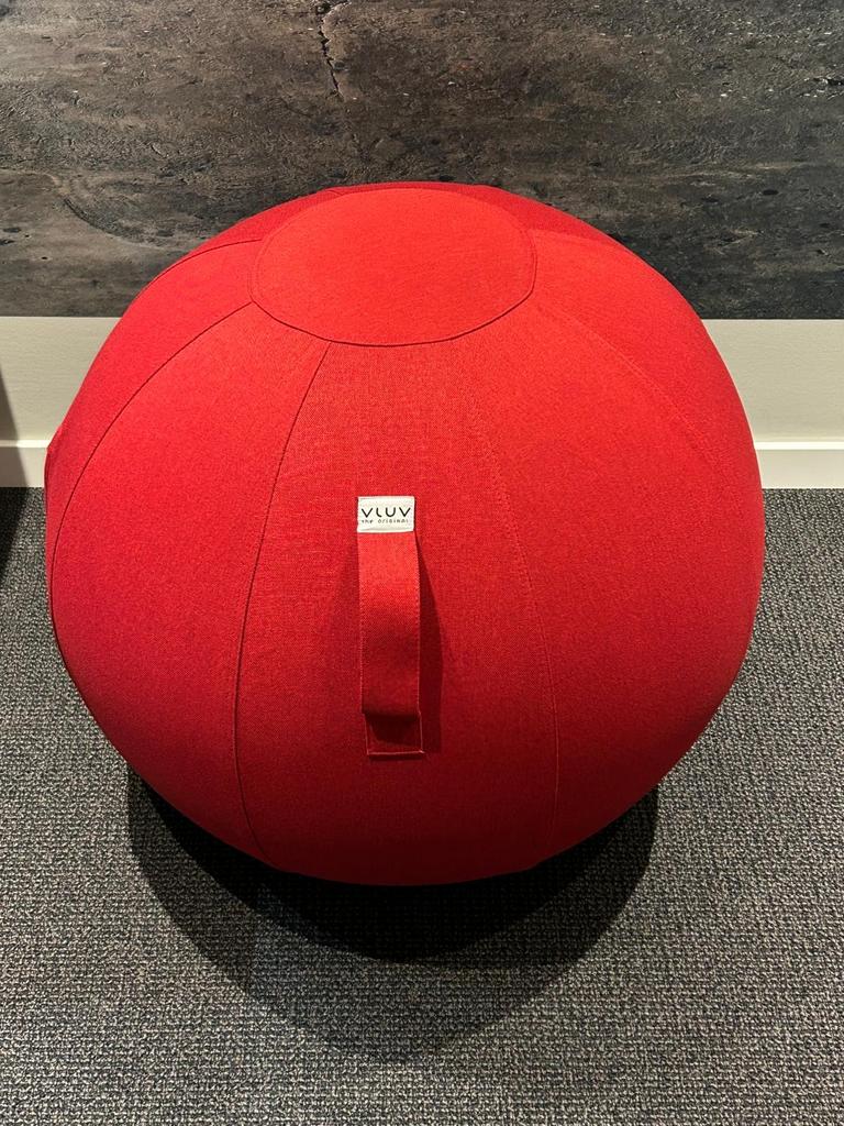 VLUV LEIV Zitbal - Ruby Red - 70-75 cm, Ophalen of Verzenden, Zo goed als nieuw