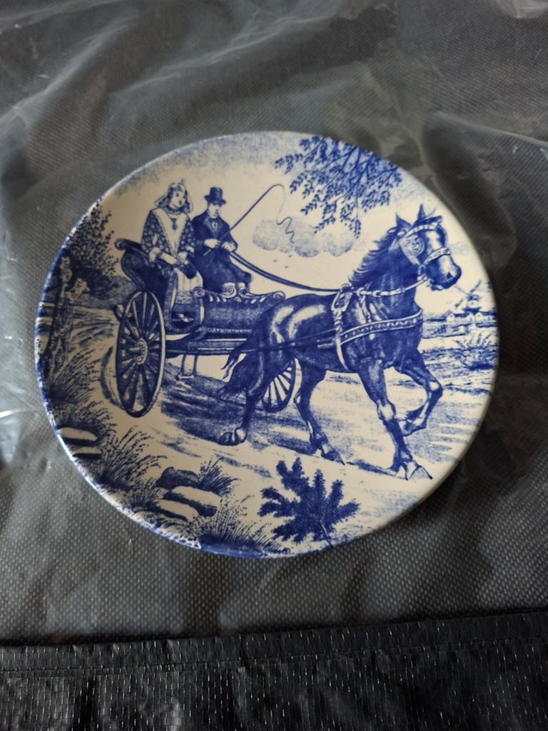 Wand bordje Delfs blauw, Ophalen