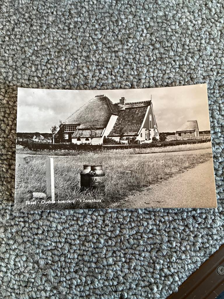 Oude ansichtkaart Texel - Oudste boerderij 't Torenhuis, Ophalen of Verzenden, 1960 tot 1980, Gelopen, Noord-Holland