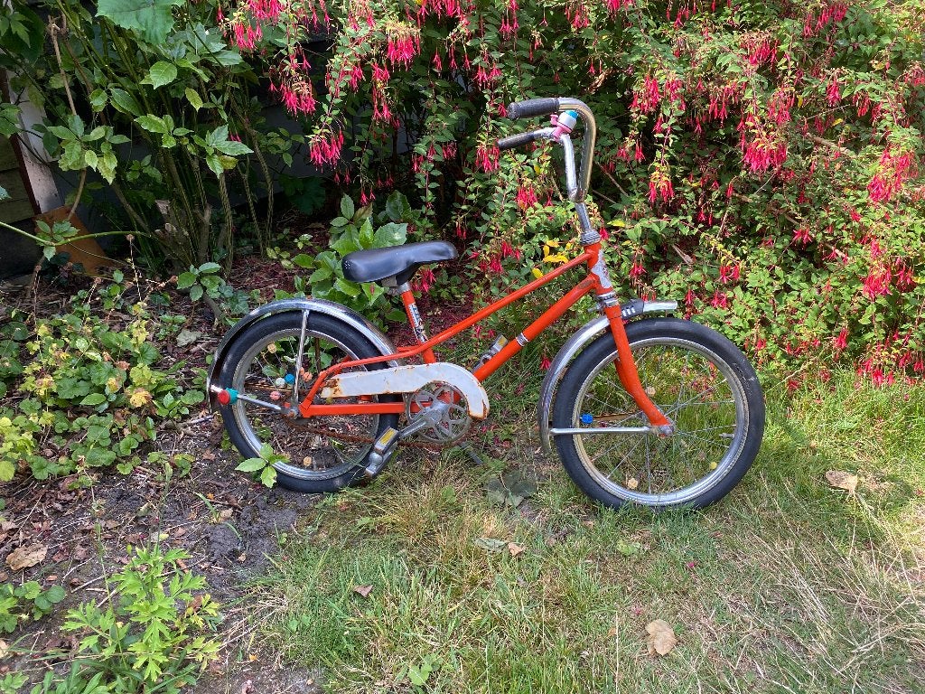 Vintage Velamos kinderfiets, Fietsen en Brommers, Ophalen, Terugtraprem, Gebruikt, Minder dan 16 inch