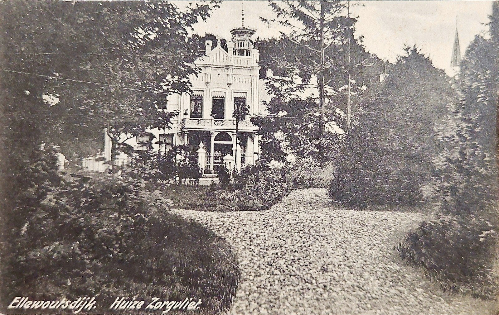 Ellewoutsdijk - Huize Zorgvliet, Ophalen of Verzenden, Voor 1920, Gelopen, Zeeland