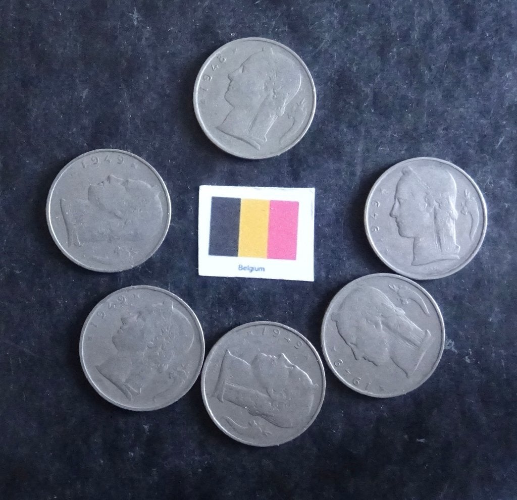 Munten Belgium, Postzegels en Munten, Ophalen of Verzenden, Overige landen