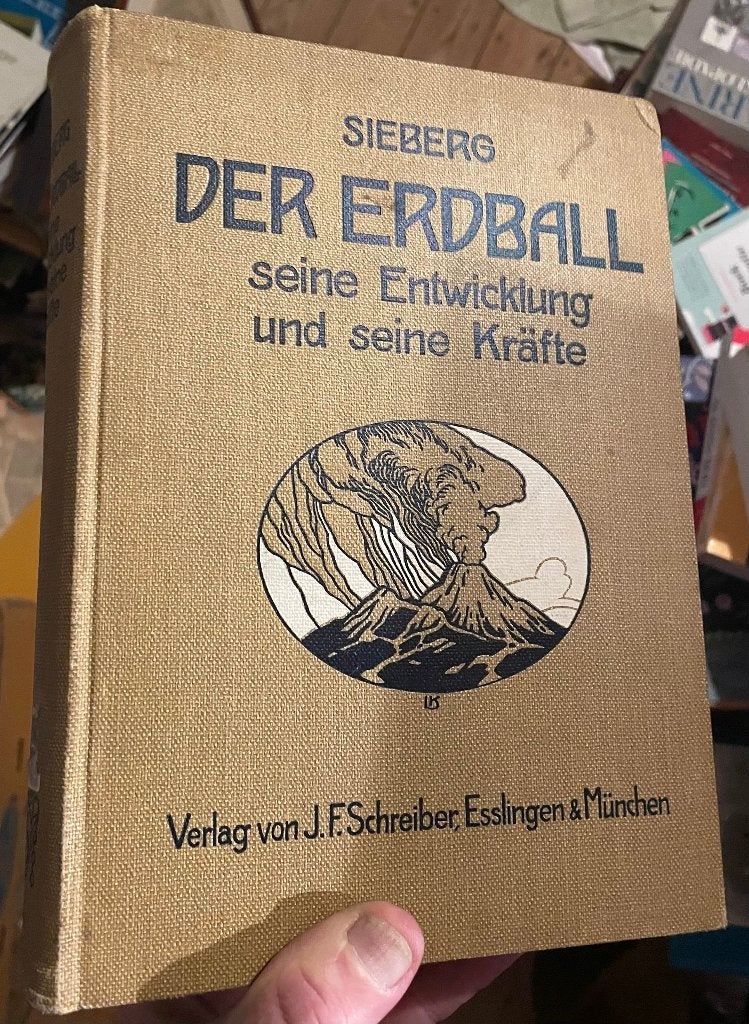 Der Erdbal. Seine Entwicklung und seine Kräfte, Gelezen, August Sieberg, Ophalen of Verzenden, Natuurwetenschap