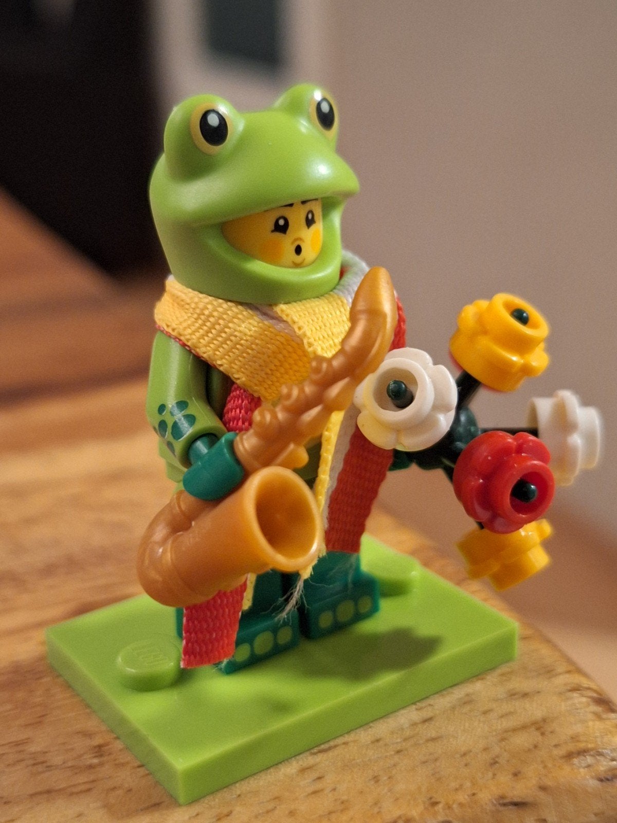 Lego minifiguur  🐸🐸kikker carnaval oeteldonk creatie, Ophalen of Verzenden, Nieuw