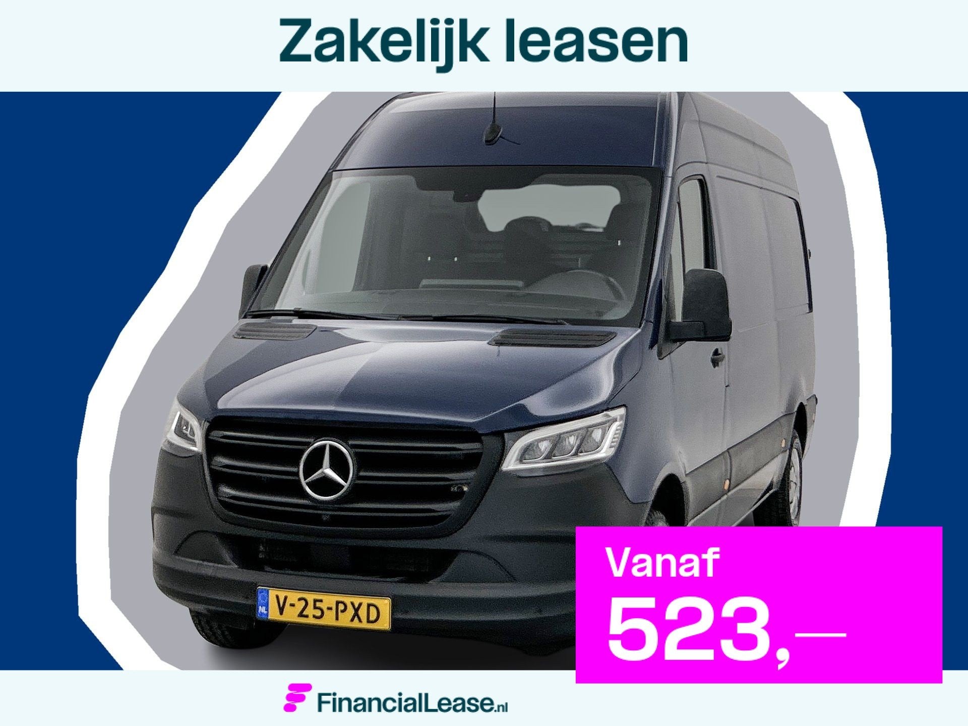 Mercedes-Benz Sprinter 317 L2H2 RWD Sortimo inrichting 360°, Automaat, Gebruikt, 4 cilinders, Blauw