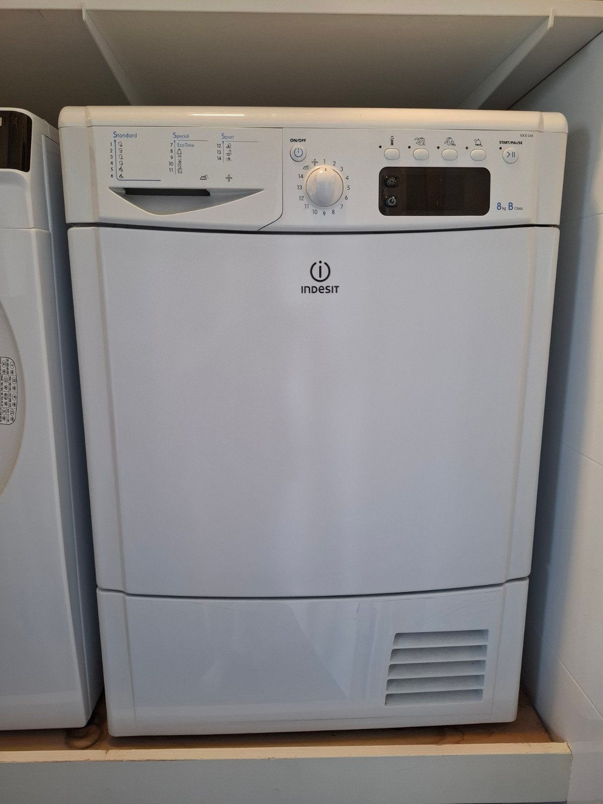 Indesit wasdroger - Zeer nette staat, weinig gebruikt, Witgoed en Apparatuur, Ophalen, Gebruikt, 8 tot 10 kg, Voorlader