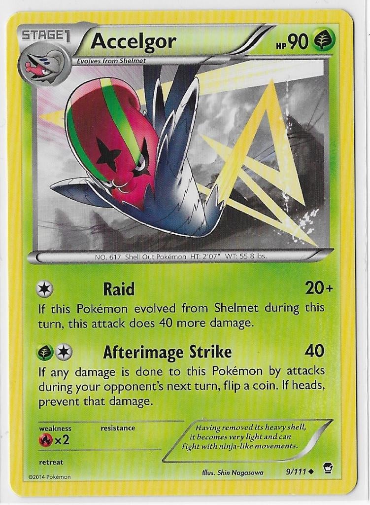 Furious Fists,  Accelgor [uncommon] 9/111, Verzenden, Nieuw, Losse kaart