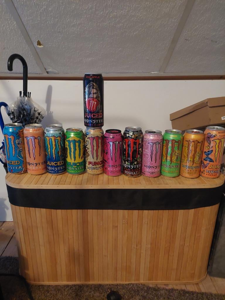 Monster energy blikken . 12 stuks, Verzamelen, Ophalen of Verzenden