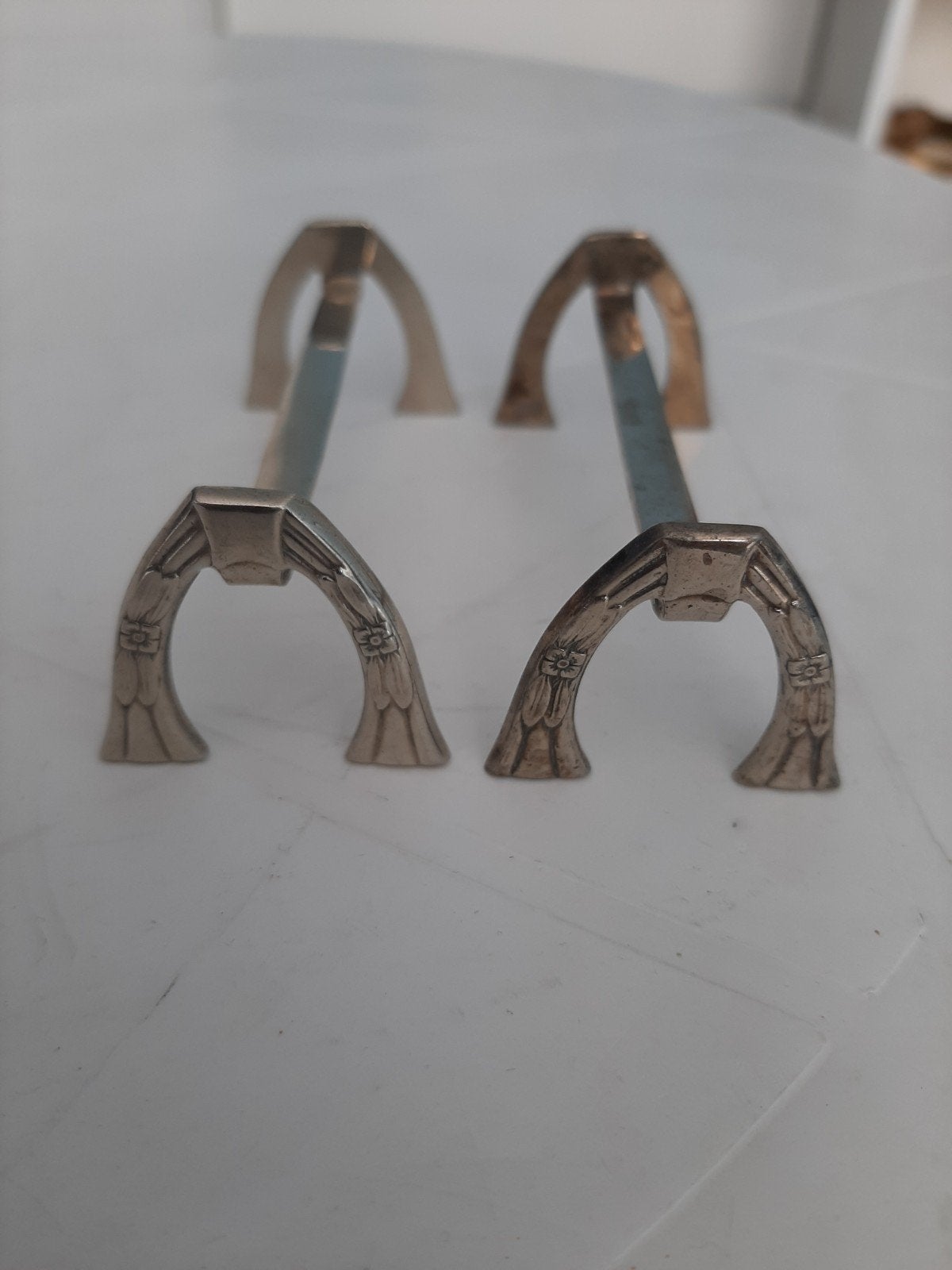Alpaca messenleggers - set van 2, Antiek en Kunst, Antiek | Bestek, Ophalen of Verzenden