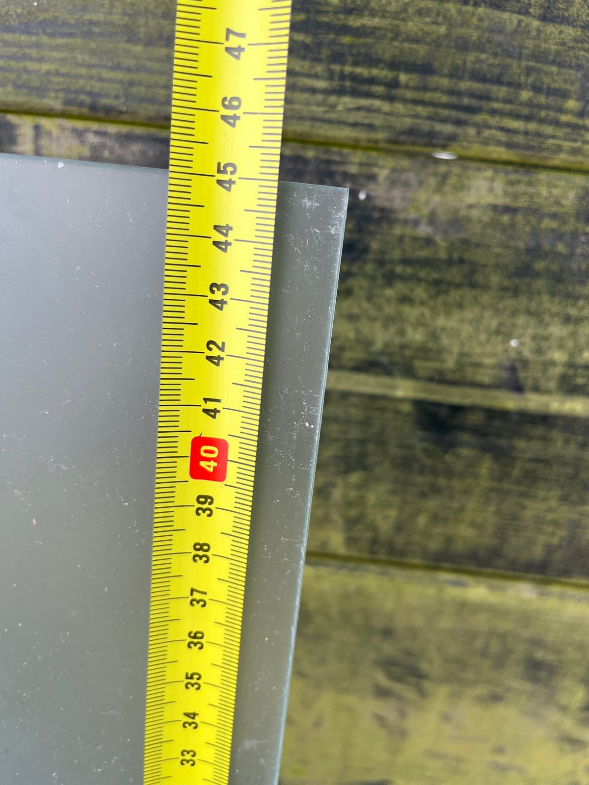 Gratis Matte glasplaat voor erkerraam, Ophalen, Gebruikt, Minder dan 80 cm, Glasplaat
