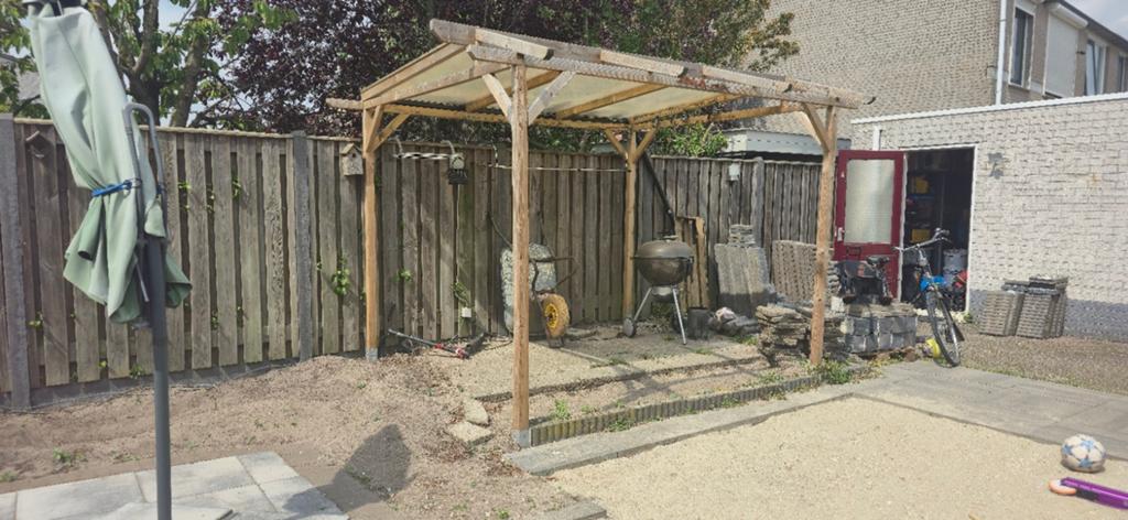 Compacte Terrasoverkapping 2.7x3.0m - Zelf demonteren, Tuin en Terras, Overkappingen, Ophalen, Gebruikt