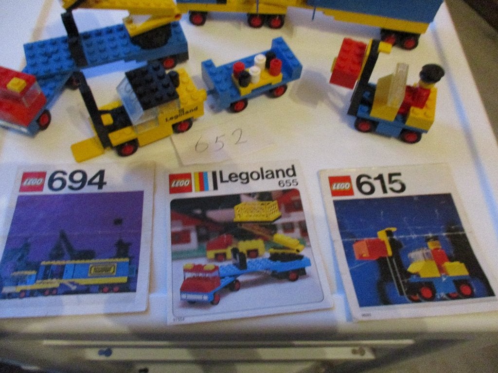 4 setjes lego 615-652-655-694, Ophalen of Verzenden, Gebruikt, Complete set, Lego