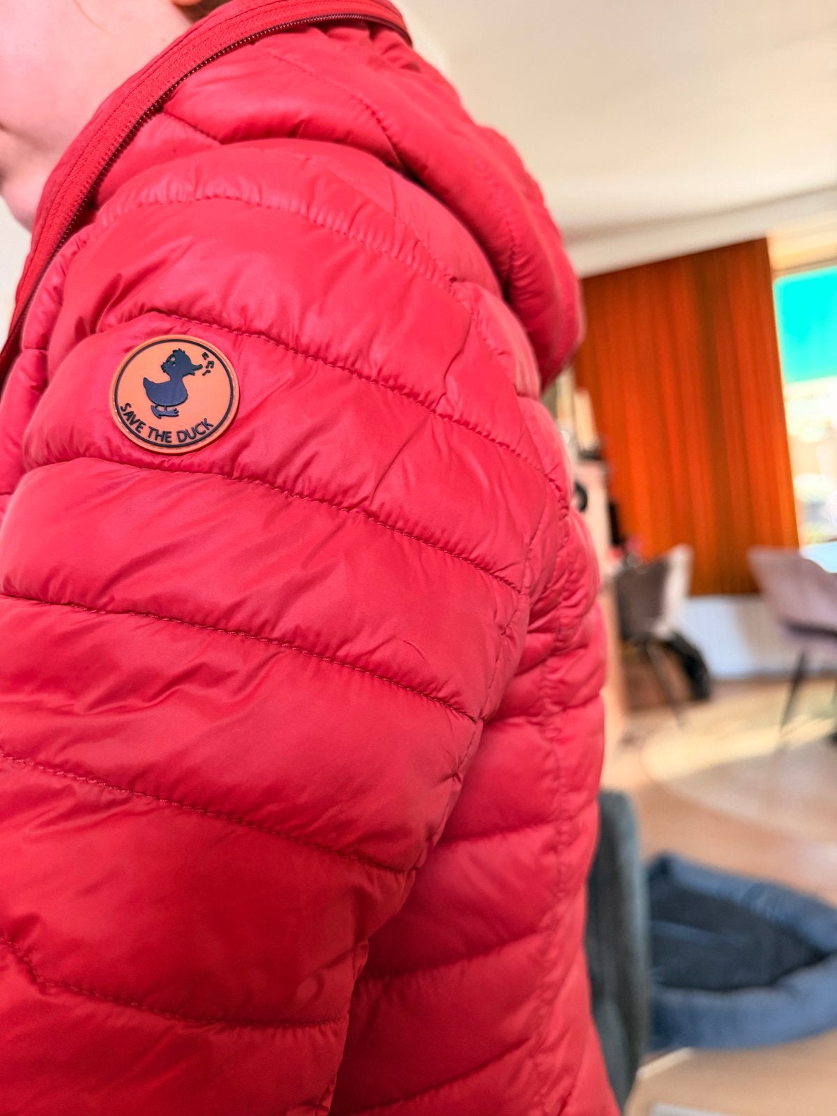 Save the Duck Ultra Light Jas Maat XS - Rood, Kleding | Dames, Ophalen of Verzenden, Gedragen, Maat 34 (XS) of kleiner, Rood