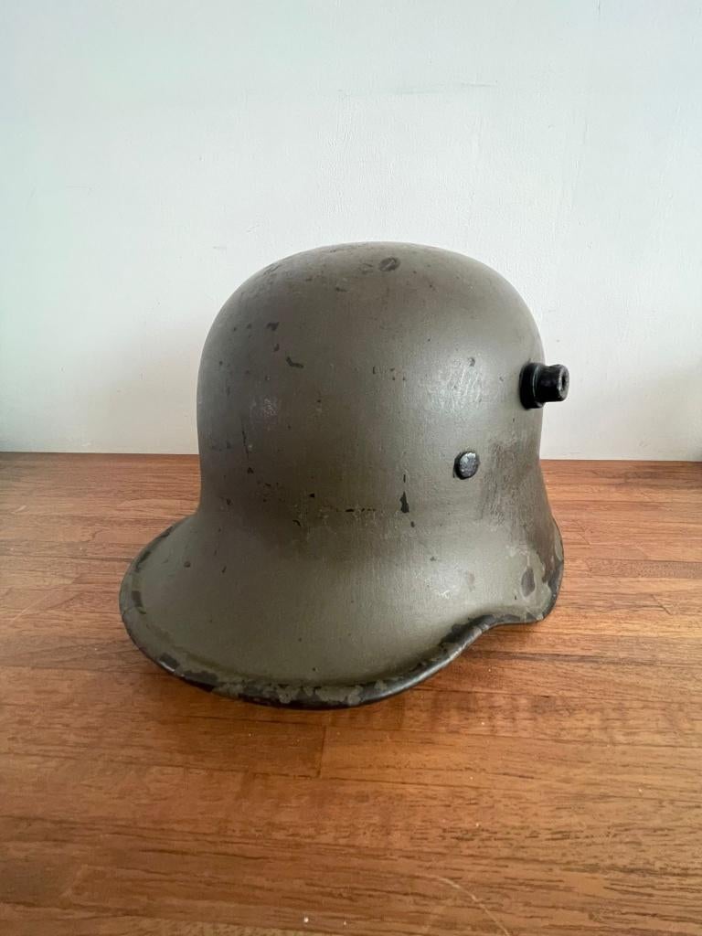 Duitse M18 Helm WO1, Ophalen of Verzenden, Landmacht, Duitsland, Helm of Baret