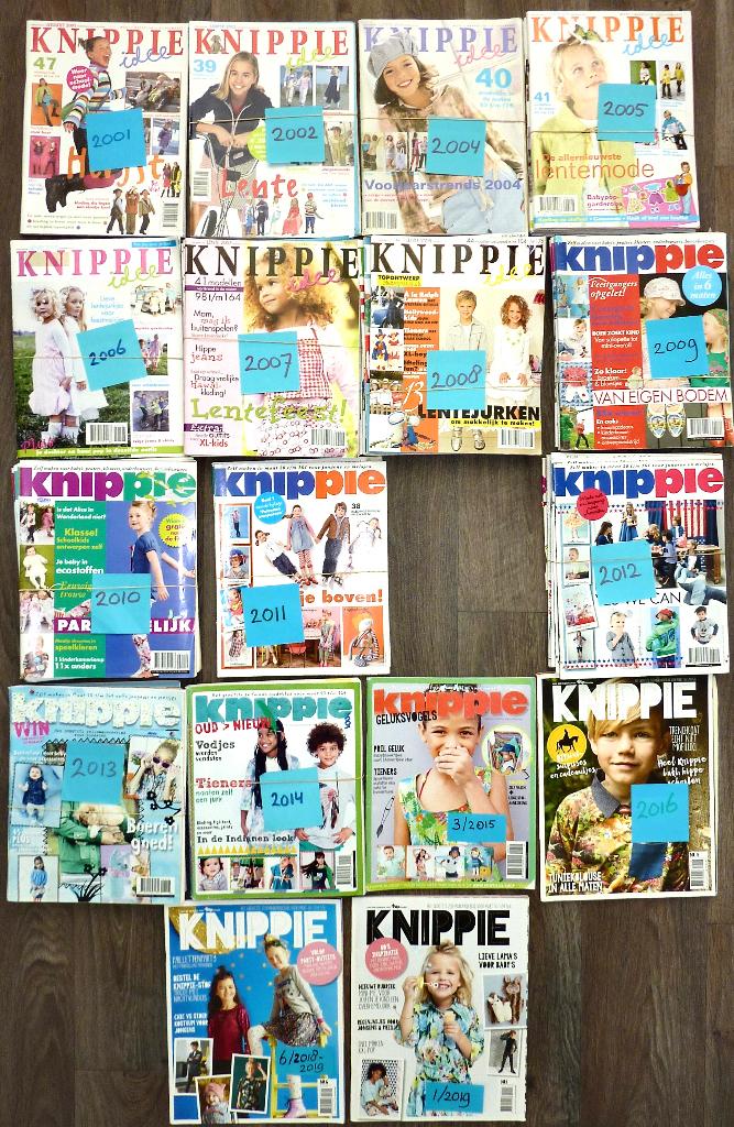 KNIPPIE IDEE 2001-2019 + diverse nummers, Ophalen, Zo goed als nieuw, Kind, Knippie