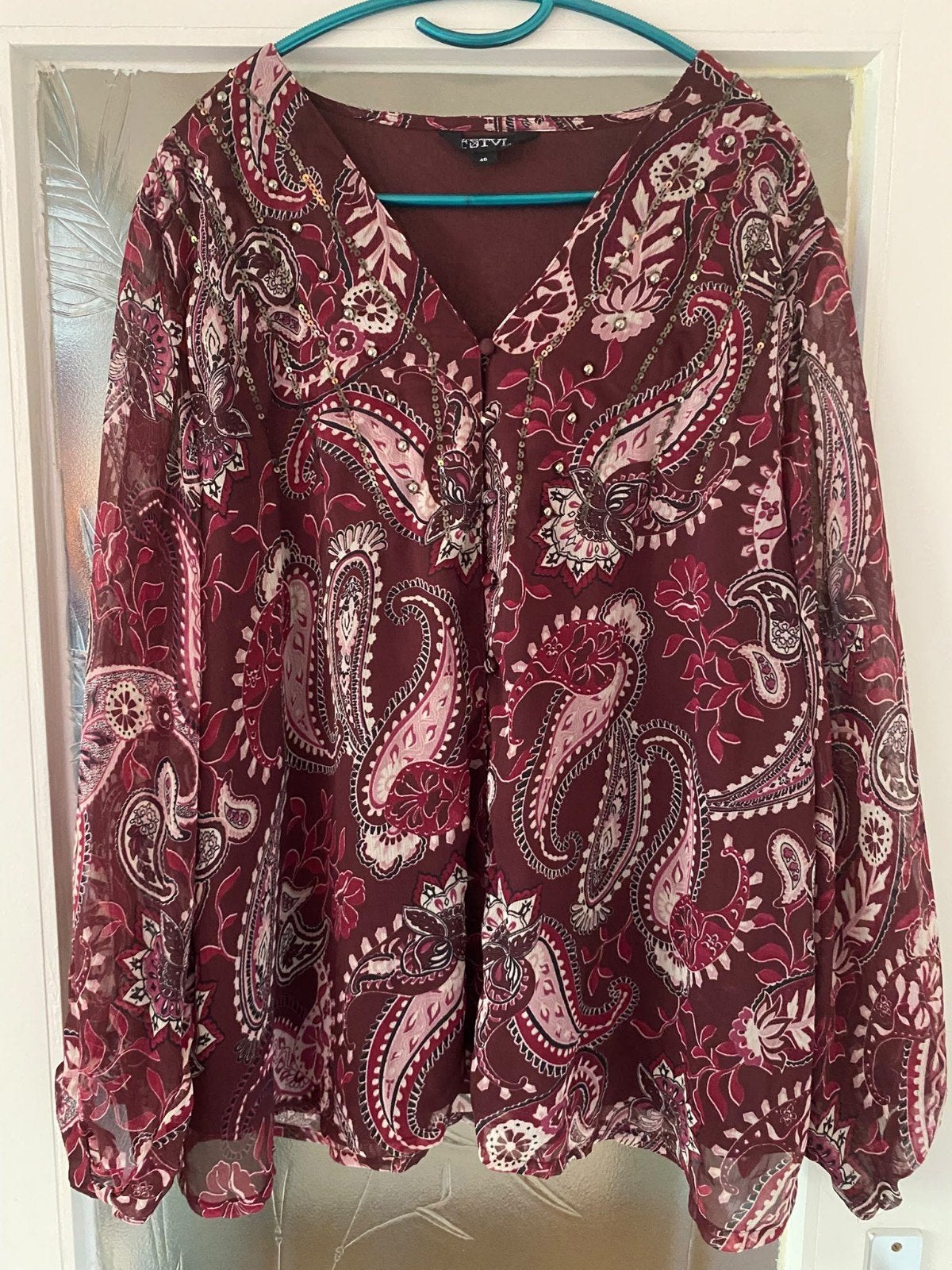 "blouse" ms mode maat 46, Kleding | Dames, Ophalen of Verzenden, Zo goed als nieuw, Maat 46/48 (XL) of groter