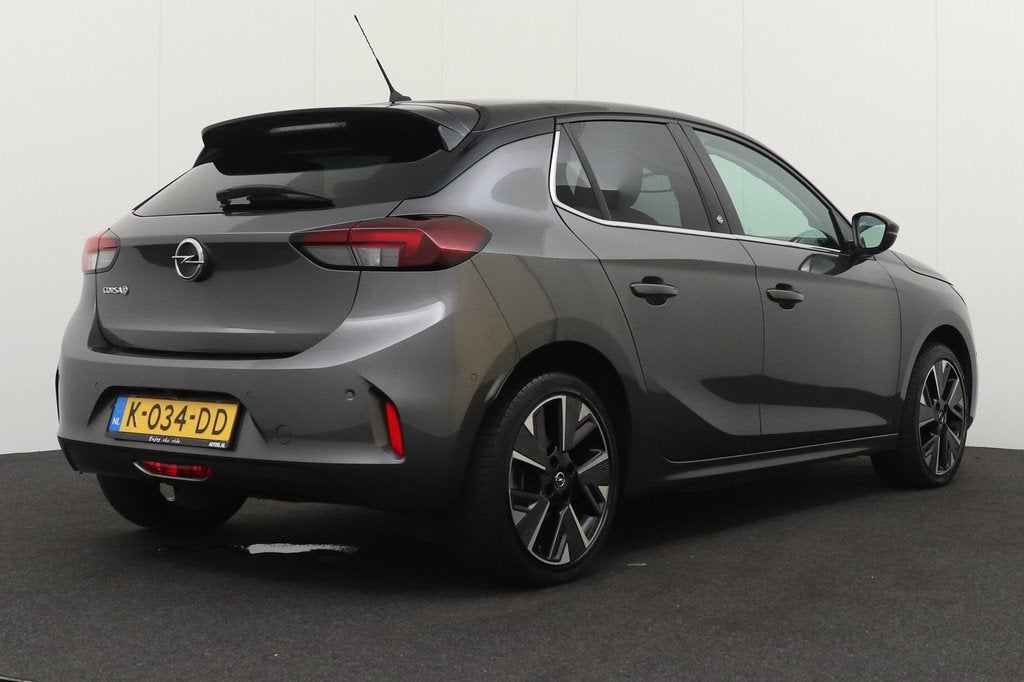 Opel CORSA-E Elegance 50 kWh (SOH 92%) Carplay 360*Camera Cr, Auto's, Opel, 136 pk, Gebruikt, Zwart, Automatische klimaatregeling