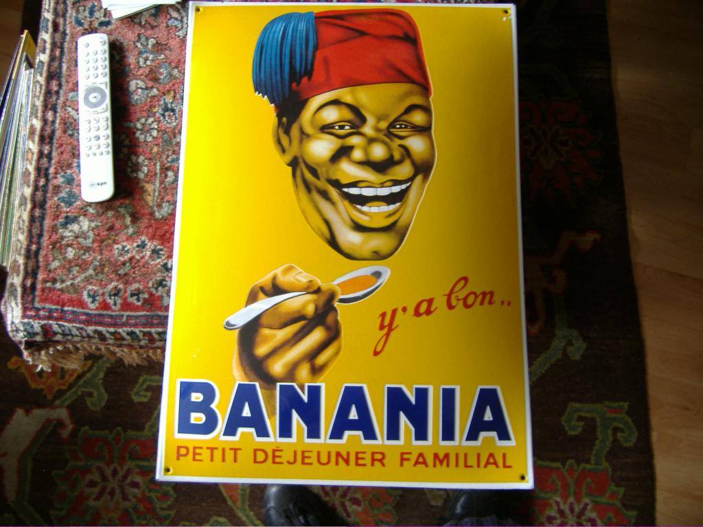 mooi groot emale bord, Ophalen of Verzenden, Nieuw, Reclamebord