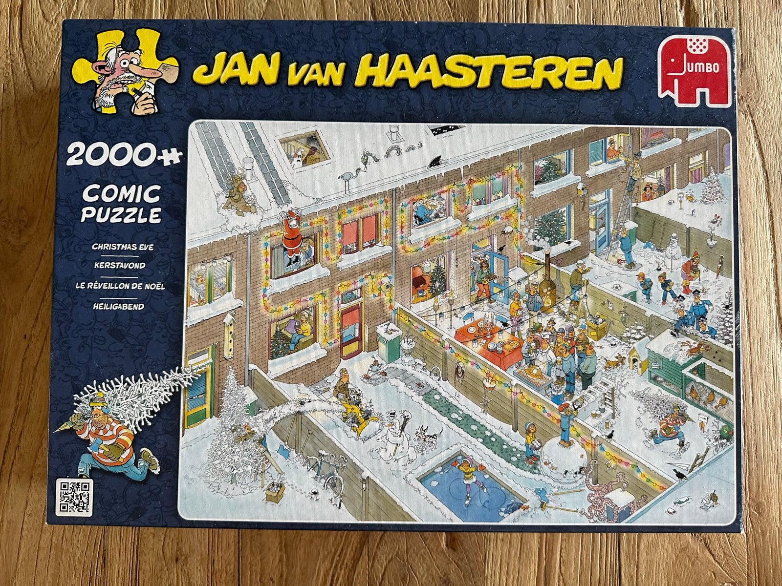 Jan van Haasteren - Kerstavond - 2000 stukjes, Hobby en Vrije tijd, Denksport en Puzzels, Ophalen of Verzenden, Meer dan 1500 stukjes