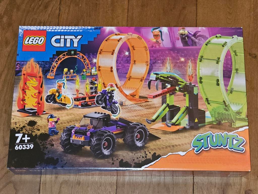 NIEUW LEGO City Stuntz 60339 Dubbele Looping Stunt, City, Lego, Nieuw, Ophalen of Verzenden