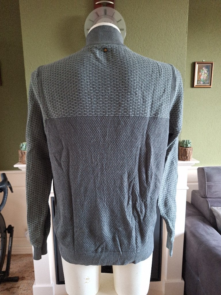 PME Legend Pall mall groene grijze trui L, Kleding | Heren, Truien en Vesten, Maat 52/54 (L), Verzenden, Zo goed als nieuw, Pme Legend