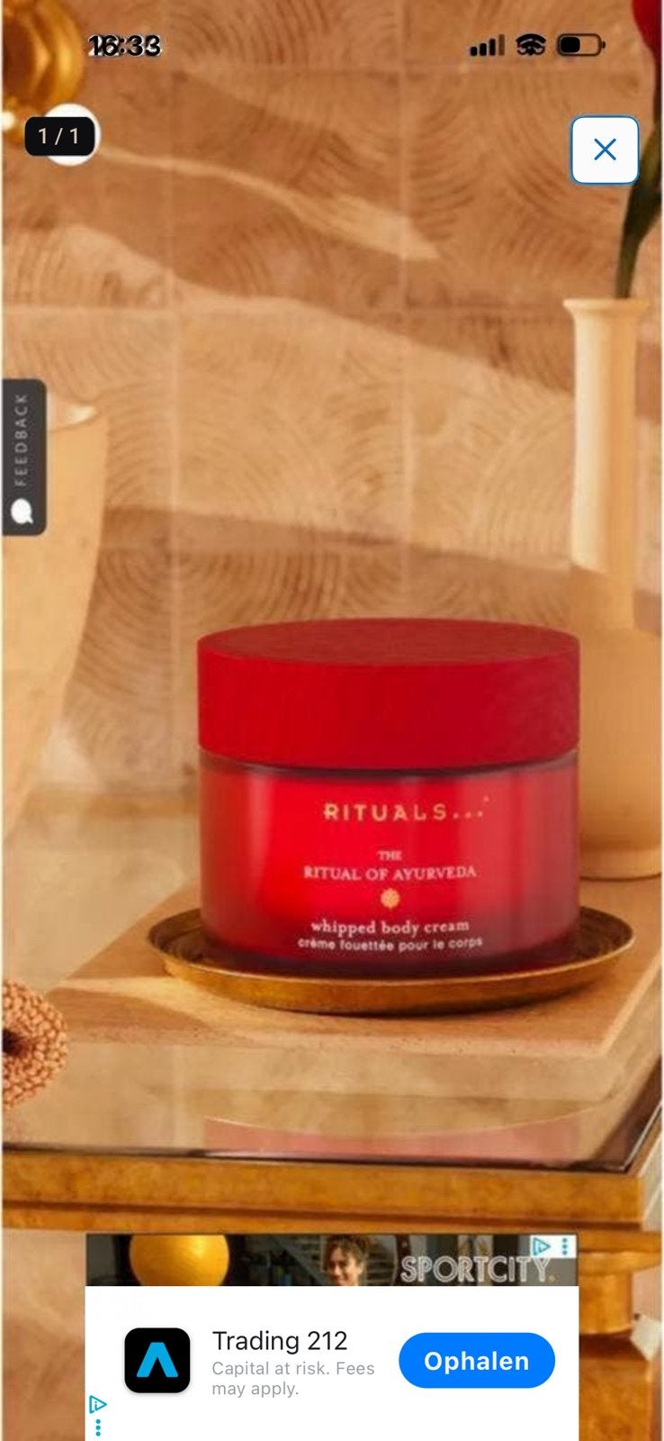 Rituals  Ayurveda Body Cream, Ophalen of Verzenden, Nieuw, Bodylotion, Crème of Olie